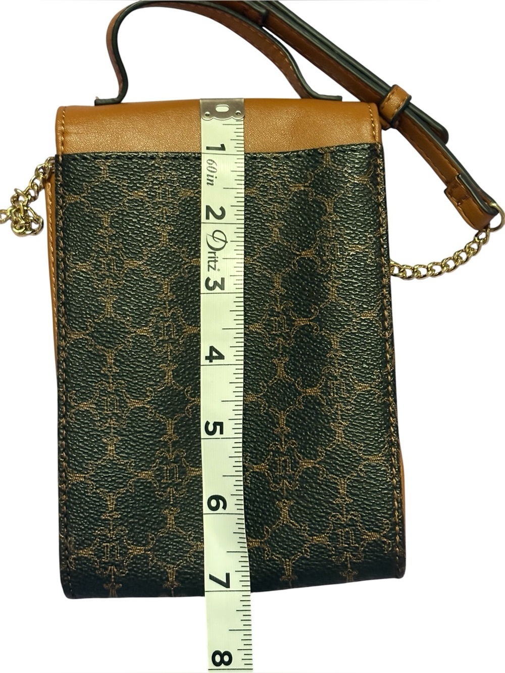 Nanette Lepore Brown & Black Patterned Crossbody Phone Pouch - Picture 6 of 6